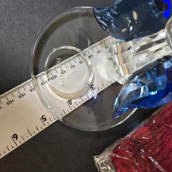 Partylite Sparkle Lite Crystal Angel P9773 Tealight Candle Holder Blue Wings - Picture 8 of 10